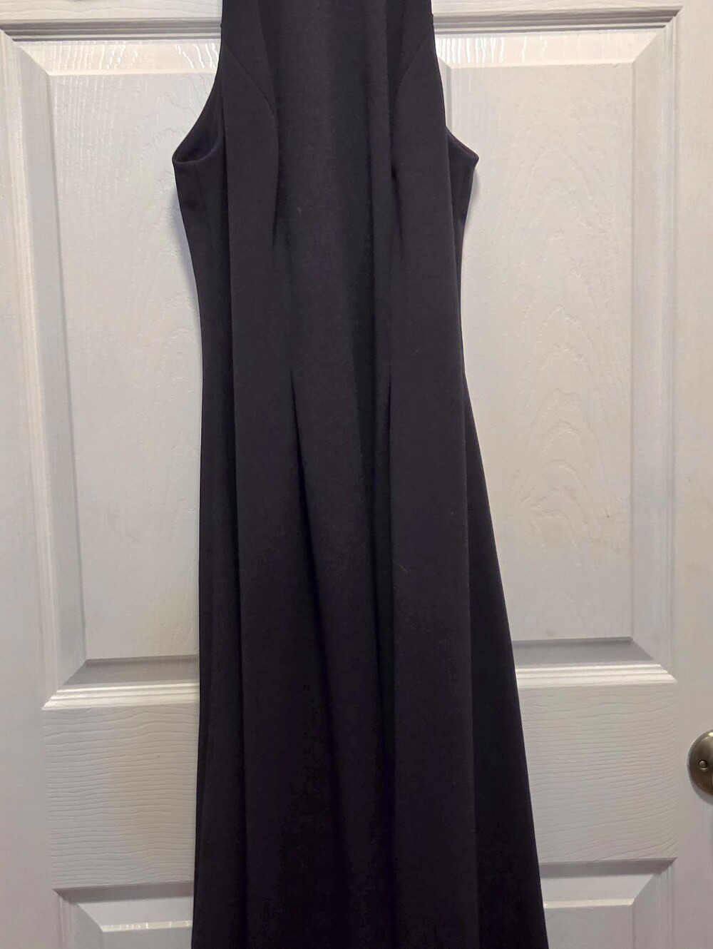 Calvin Klein Black Halter Neck A-Line Midi Dress Women's Size 6 Style CD9C1MO6